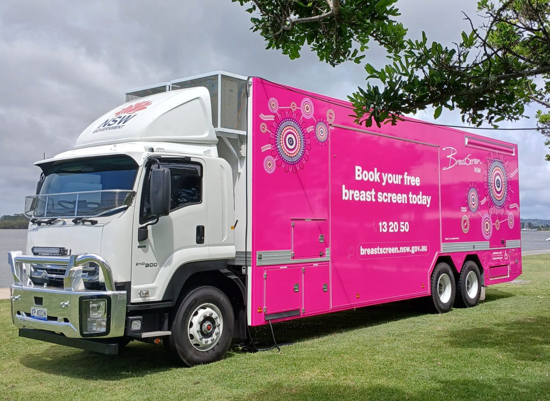 BreastScreen NSW 'Biyani' van - Artwork by Jasmine Sarin