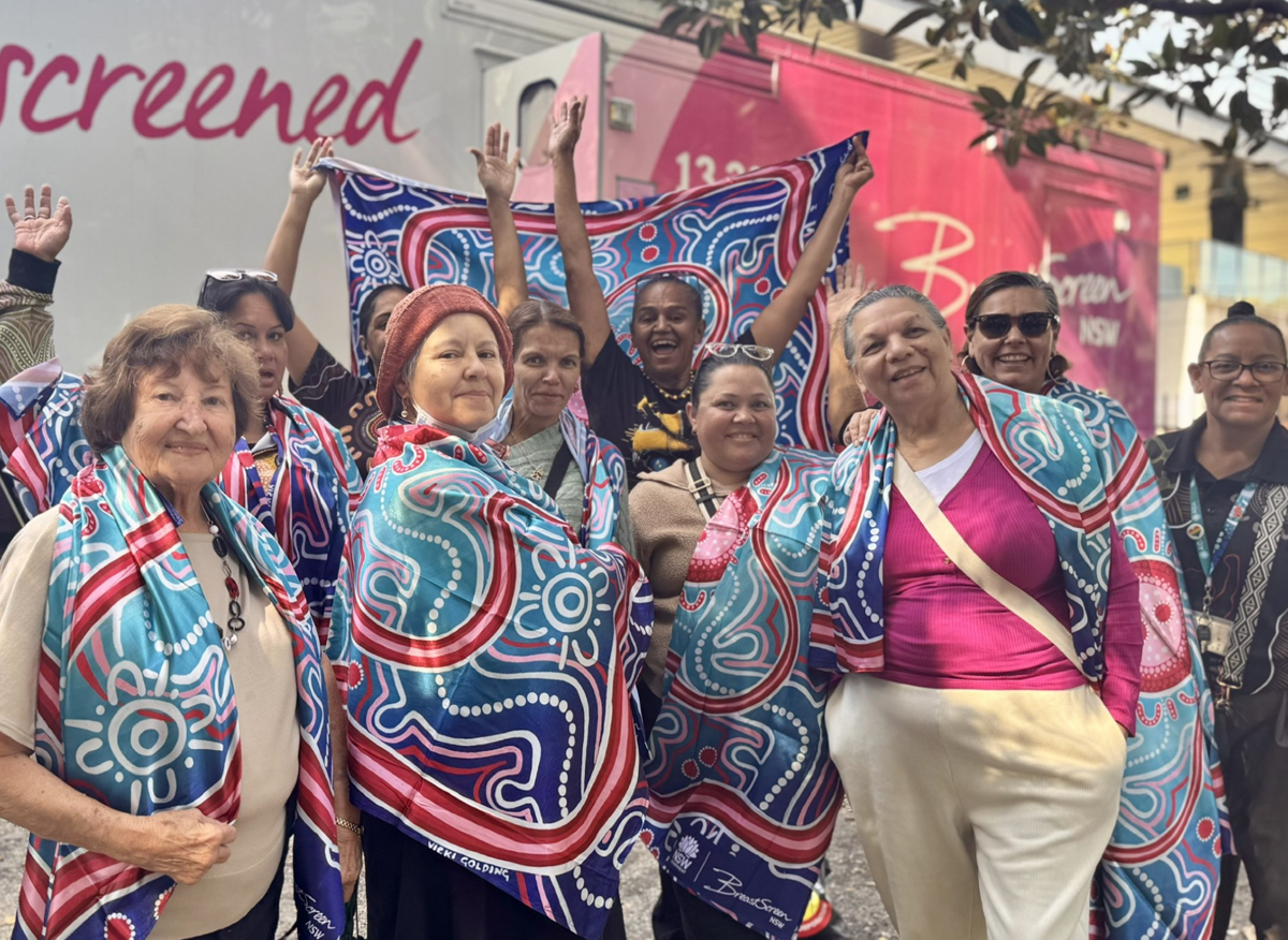 Aboriginal women gathered in Redfern